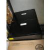 Image 1 : 2 DRAWER LEGAL SIZE BLACK FILING CABINET