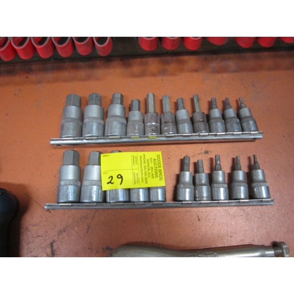 2 SETS OF JET & COUPLE OF SNAP ON ALLAN BITS - 3/8" & 1/2" - METRIC & SAE