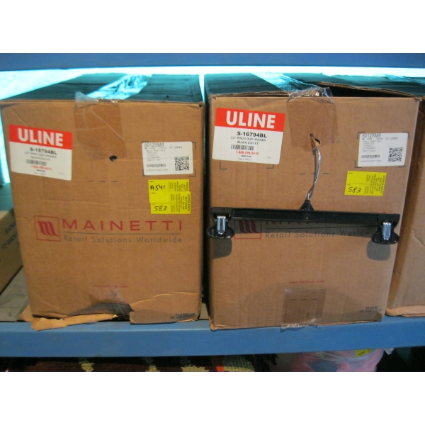 2 BOXES OF 12" PINCH TYPE HANGERS
