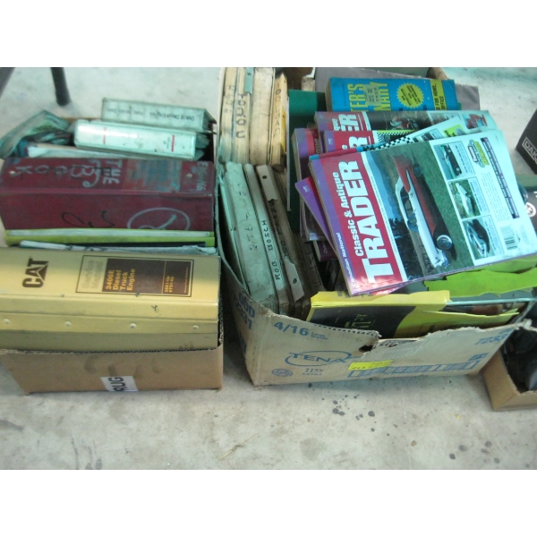 2 BOXES OF ASST. MANUALS, MAGAZINES, ETC.