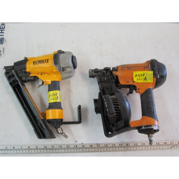 BOSTITCH COIL NAILER & A DEWALT AIR NAILER