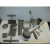 Image 2 : BOX OF VINTAGE KITCHEN UTENSILS - CANDLE MOLD, ETC.