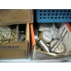 Image 4 : SHELF OF MISC. GAUGES, RIVETS, EMERY CLOTH, SANDPAPER, ETC.