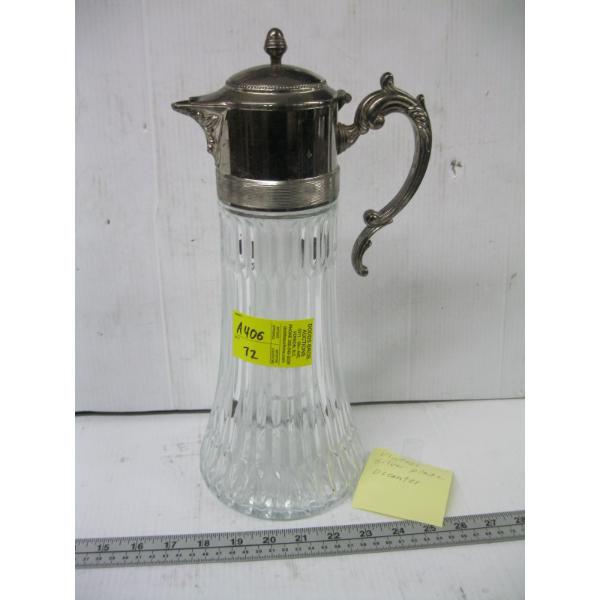 VINTAGE SILVER PLATE DECANTER
