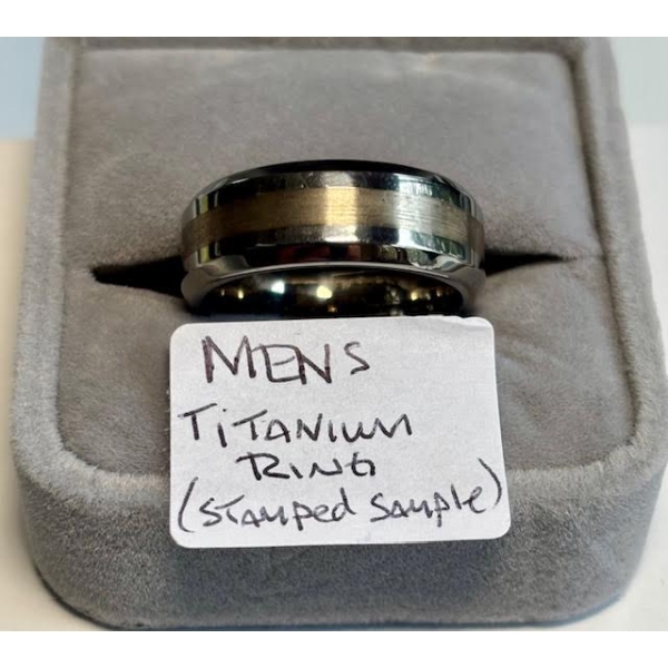 MENS TITANIUM RING - STAMPED SAMPLE - SZ 10