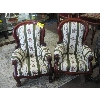 Image 1 : PAIR OF KID SIZE BALLOON BACK ANTIQUE LOOK CHAIRS