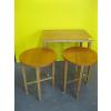 Image 2 : MCM TEAK TABLE W/2 SM. PULLOUT TABLES