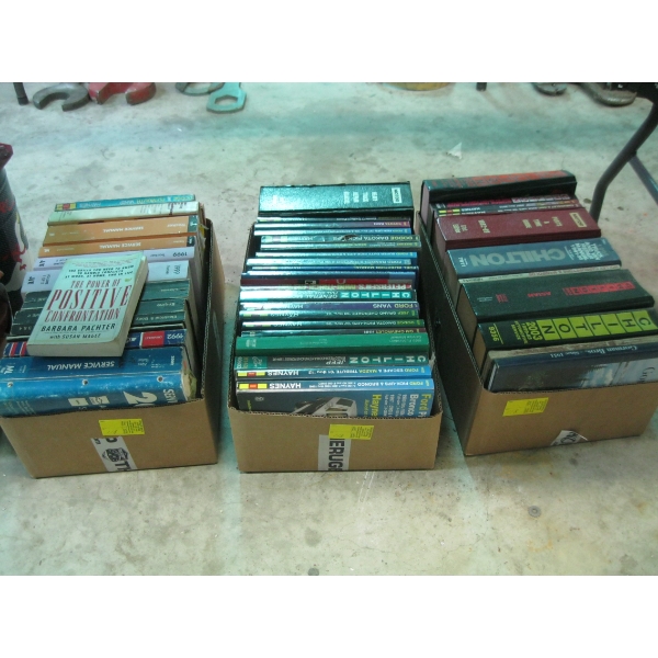 3 BOXES OF MANUALS