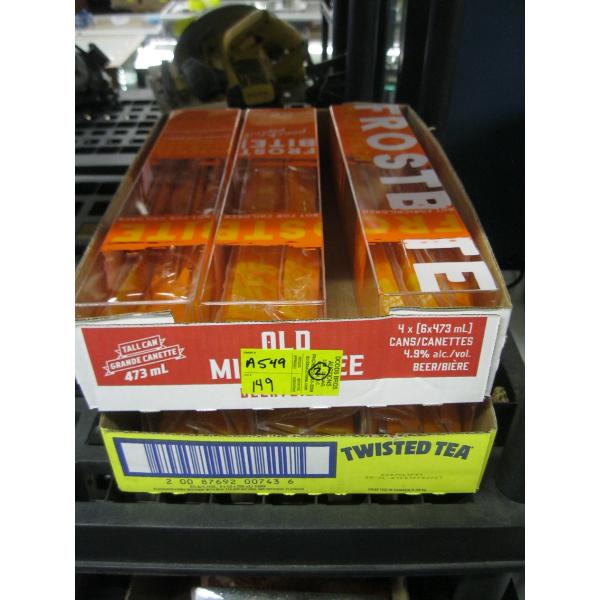 6 BOXES OF FROSTBITE PEACH ALCOHOL ICE POPS