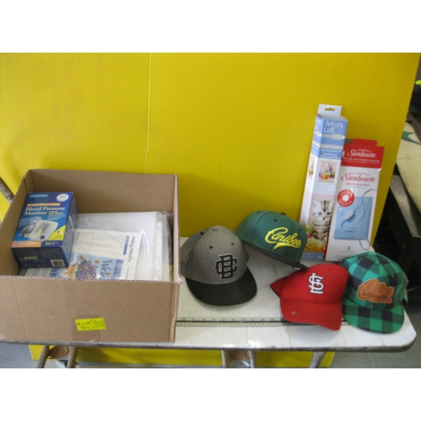 HATS, HEATING PAD, ETC.