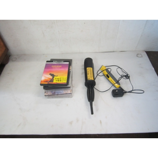 AIR PALM SHAVER & DVDs, ETC.