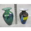 Image 1 : 2 ART VARGAS GLASS VASES, SIGNED