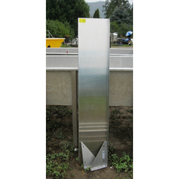 STAINLESS STEEL 5' SHELF UNIT W/BRACKETS