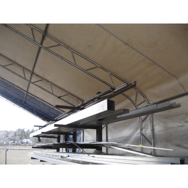 2 SHELVES OF ASST. ALUMINUM PIPE, C CHANNEL, ETC.