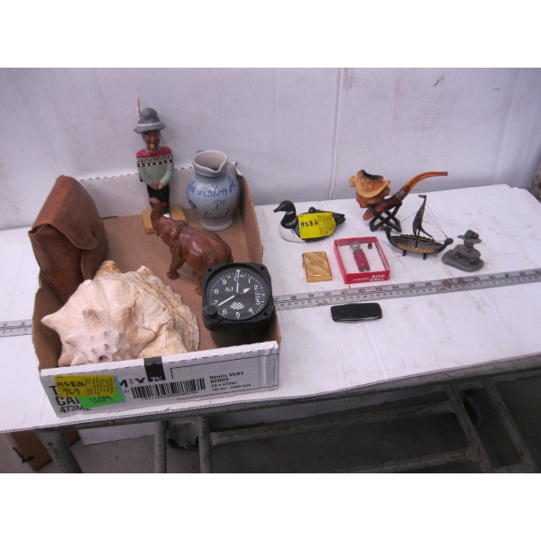 MISC. ALTIMETER GAUGE, LG. SHELL, PIPE, ETC.