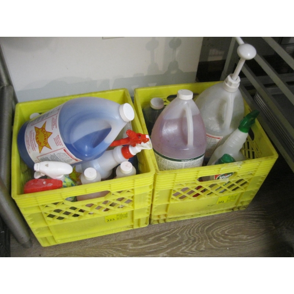 2 CRATES OF ASST. CLEANERS