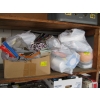 Image 1 : 2 BINS OF MISC. CRAFTING ITEMS, MATERIAL, PICTURE FRAMES, ETC.