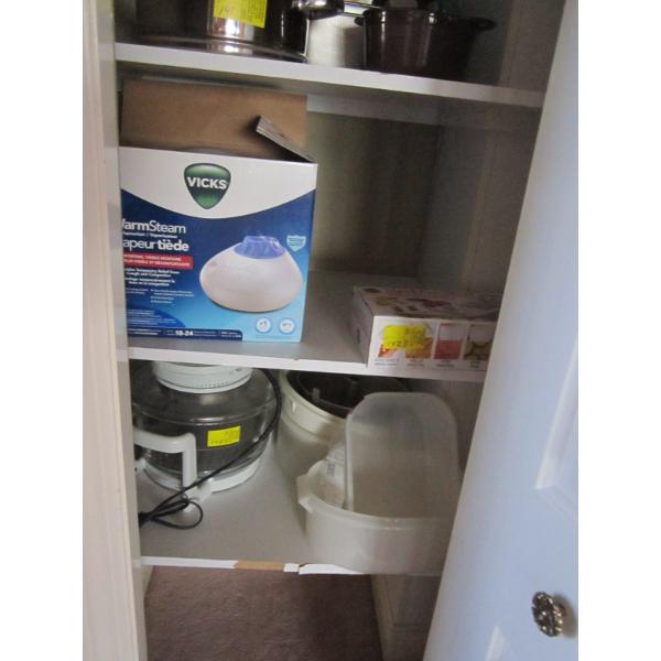 MISC. SLICER, VAPORIZER, COOKER, PLASTICWARE, ETC.