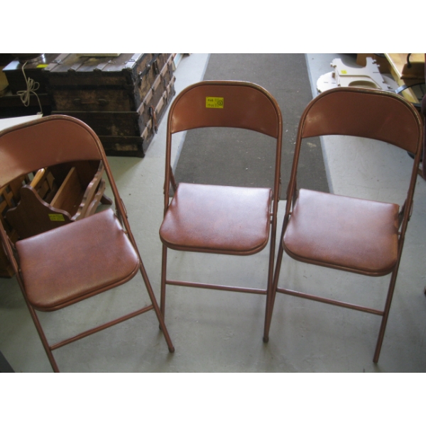 3 FOLDING CHAIRS