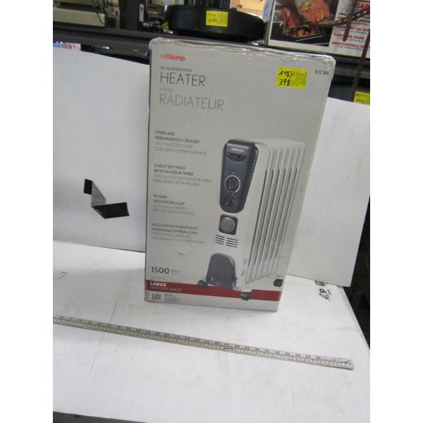 RIGHT TEMP OIL FILLED RADIATOR HEATER IN BOX