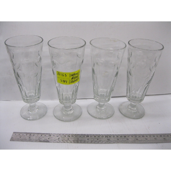 SET OF 4 WEISS BEER GLASSES
