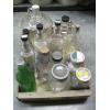 Image 1 : WOODEN TRAY OF ASST. BOTTLES, CANNING JARS, ETC.