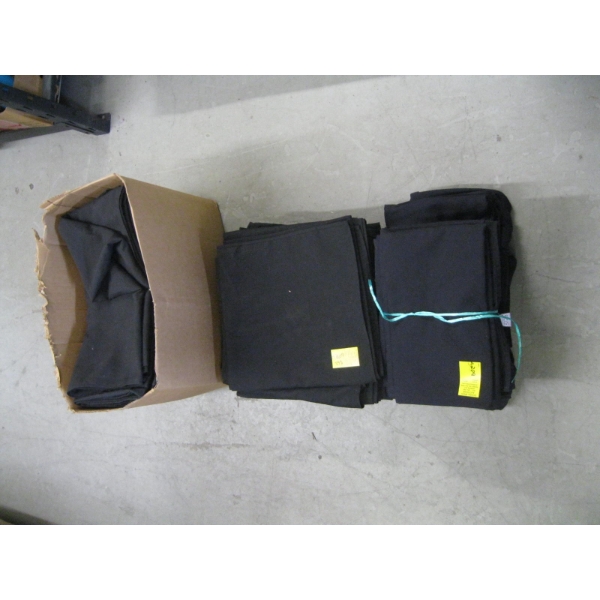 LG. LOT OF BLACK TABLECLOTHS