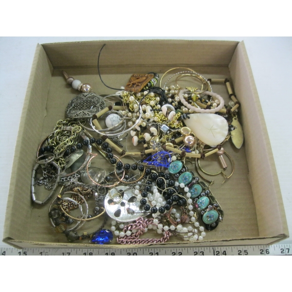 FLAT OF COSTUME JEWELLERY