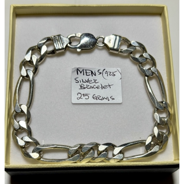 MEN'S .925 SILVER BRACELET, 25G