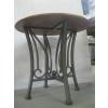 Image 3 : 2 WOOD TOP METAL END TABLES