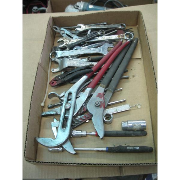 MISC. LG. WATER PUMP PLIERS, WRENCHES, ETC.