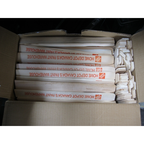 BOX OF PAINT STIR STICKS