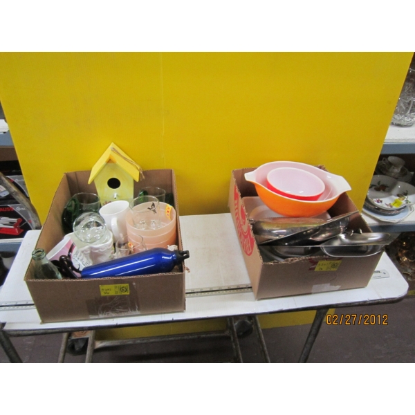 2 FLATS OF DISHWARE