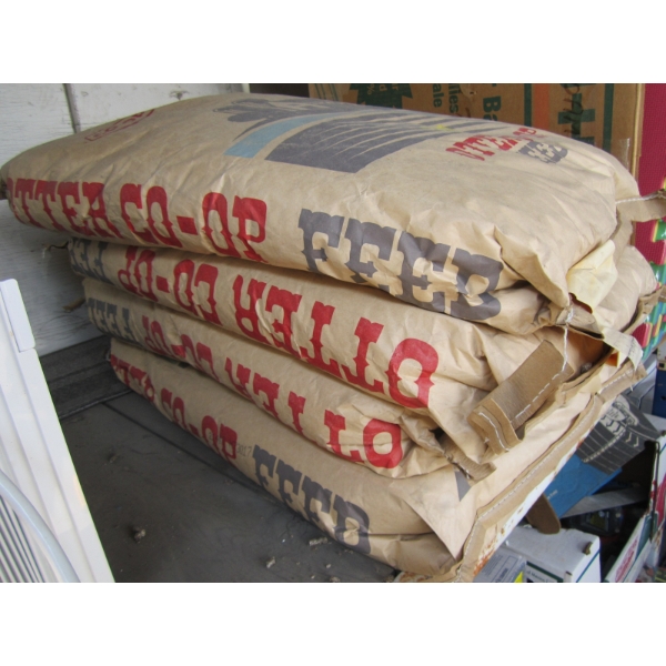 4 BAGS OF OTTER COOP FEED