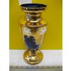 Image 2 : GOLD & PAINTED EMBOSSED OVER COBALT BLUE GLASS