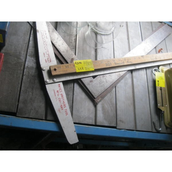 T SQUARES, RULERS, ETC.