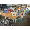 Image 1 : SHEET OF PLYWOOD & 2 SAWHORSES