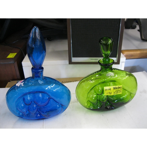 2 BLENKO GLASS VASES