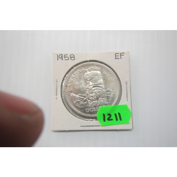 1958 CDN $1 COIN