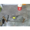 Image 3 : METAL TABLE W/BOTTLE CUTOUTS - APPROX. 3'X2'