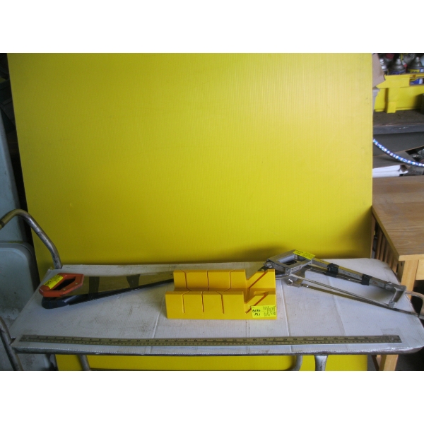 ASST. SAWS & A MITER BOX