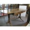 Image 5 : DROP LEAF 2 DRAWER DUNCAN PHYFE BASED ANTIQUE TABLE