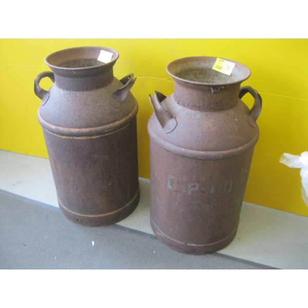 2 MILK CANS