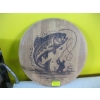 Image 1 :  OAK BARRELL TOP W/FISHING PRINT