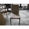 Image 1 : LIGHT UPHOLSTERED DINING CHAIR, WOOD FRAMED