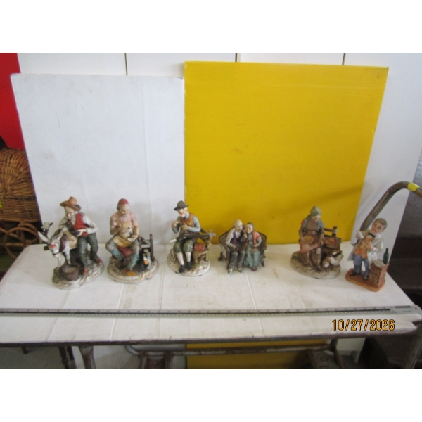6 CERAMIC FIGURINES