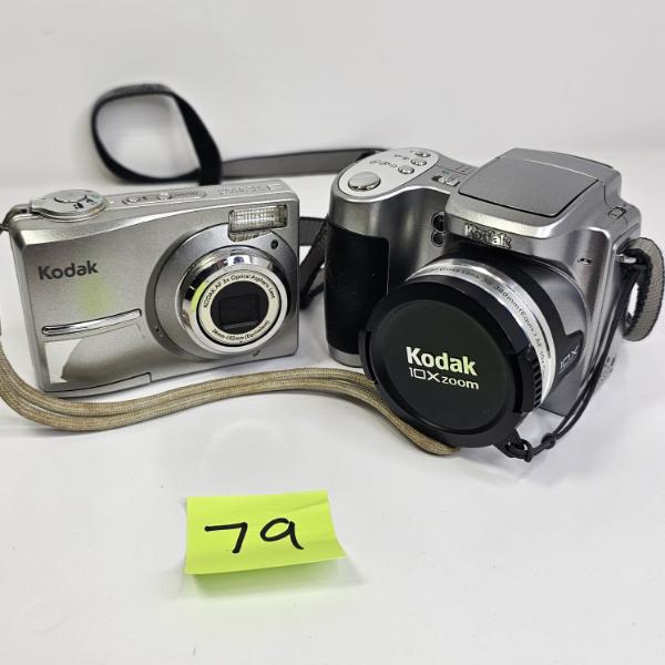 2 KODAK DIGITAL CAMERS, 2 FUJIFILM DIGITAL CAMERAS & 2 OLYMPUS DIGITAL CAMERAS