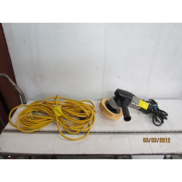 PORTER CABLE RANDOM ORBIT POLISHER W/EXTENSION CORD