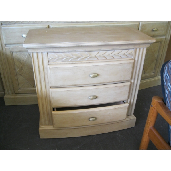 PAIR OF 3 DRAWER NIGHTSTANDS