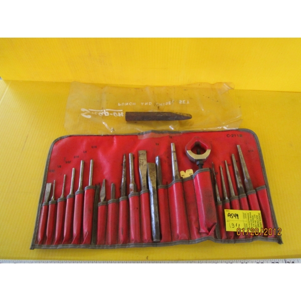 SNAP ON PUNCH & CHISEL SET